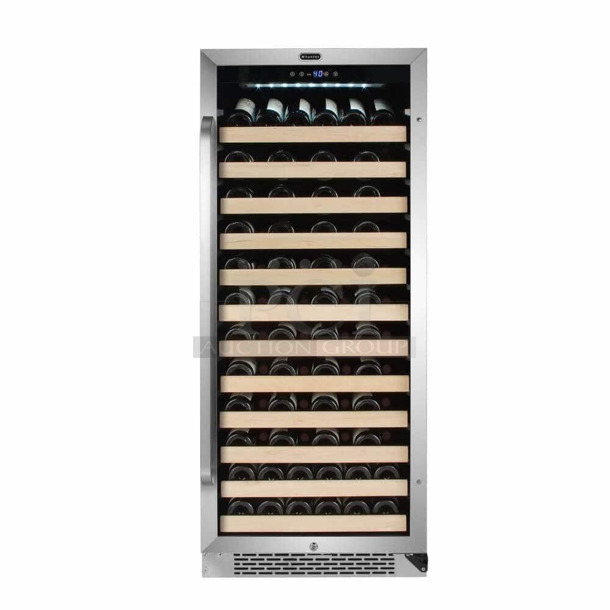 BRAND NEW SCRATCH AND DENT! Danby DBC2760BLS Stainless Steel Dual Zone 27 Bottle Built-In French Door Beverage Wine Cooler Merchandiser. 115 Volts, 1 Phase. Tested and Working!