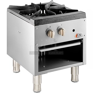 BRAND NEW SCRATCH & DENT! Cooking Performance Group CPG-SP-18-L Liquid Propane Stock Pot Range - 80,000 BTU