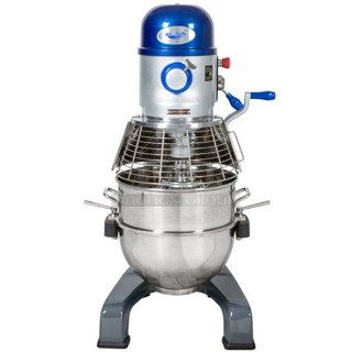 BRAND NEW SCRATCH & DENT! Vollrath 40759 40 Qt. Planetary Floor Mixer with Guard & Standard Accessories - 208/240V, 1 1/2 hp. S/N: N165-02534130 26-1/2x29-9/16x47-1/8. 