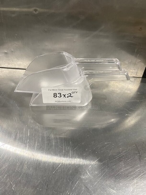 NEW! Clear Poly Ingredient Scooper! 2x Your Bid!