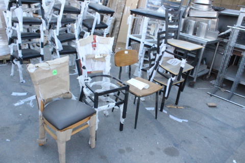 BRAND NEW SCRATCH & DENT! Wood & Metal Framed Chairs. Various sizes and styles. 8x your bid