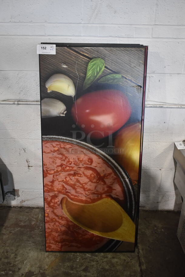 6 Pictures; Sauce, Bread, Onions, Cucumbers, Salad and Cheese. 6 Times Your Bid!