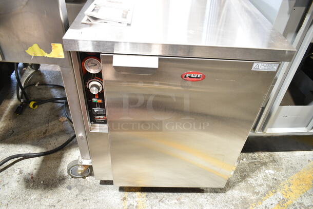 BRAND NEW! FWE TS-1633-14 Stainless Steel Commercial Heated Holding Cabinet on Commercial Casters. 120 Volts, 1 Phase. Tested and Working! - Item #1116761