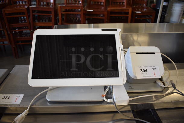 Clover Model C500 14" POS Monitor and Clover Model P500 Receipt Printer
