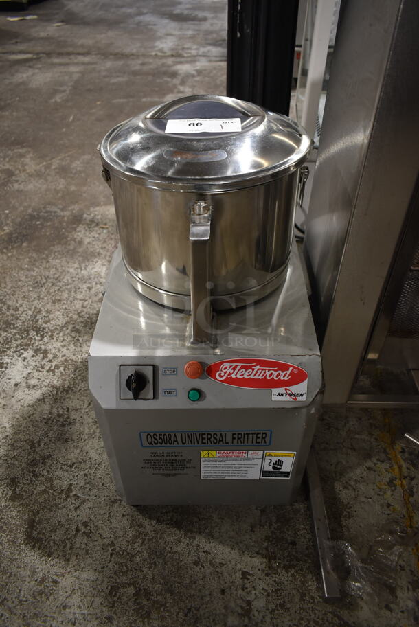 2011 Fleetwood Skyfood QS508A Stainless Steel Commercial Countertop Food Processor w/ S Blade. 220 Volts, 1 Phase. 