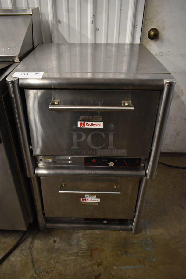 2 2017 Cecilware PO-18 Stainless Steel Commercial Countertop Electric Powered Pizza Ovens w/ 2 Cooking Stones Each. 220 Volts, 1 Phase. 2 Times Your Bid!
