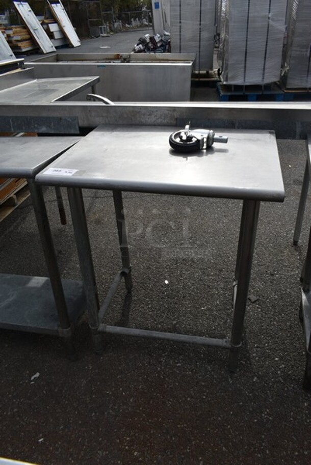 Stainless Steel Table w/ 1 Commercial Caster.