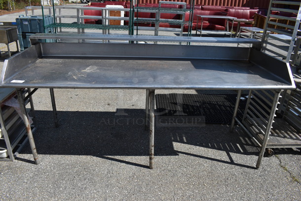 Stainless Steel Table w/ Over Shelf. 96x37x45