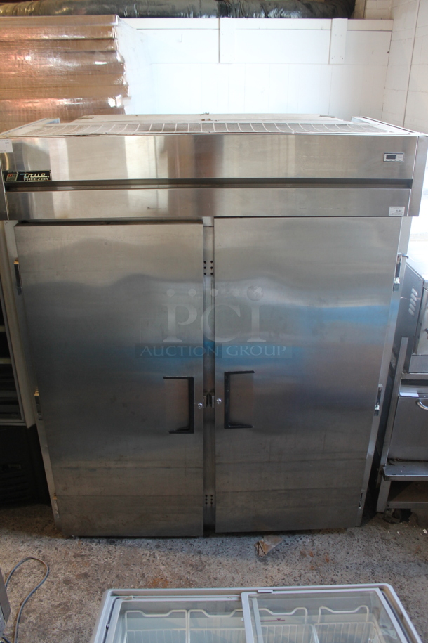 2012 True TG2FRI-2S Stainless Steel Commercial 2 Door Reach In Freezer. 115/208-230 Volts, 1 Phase. 