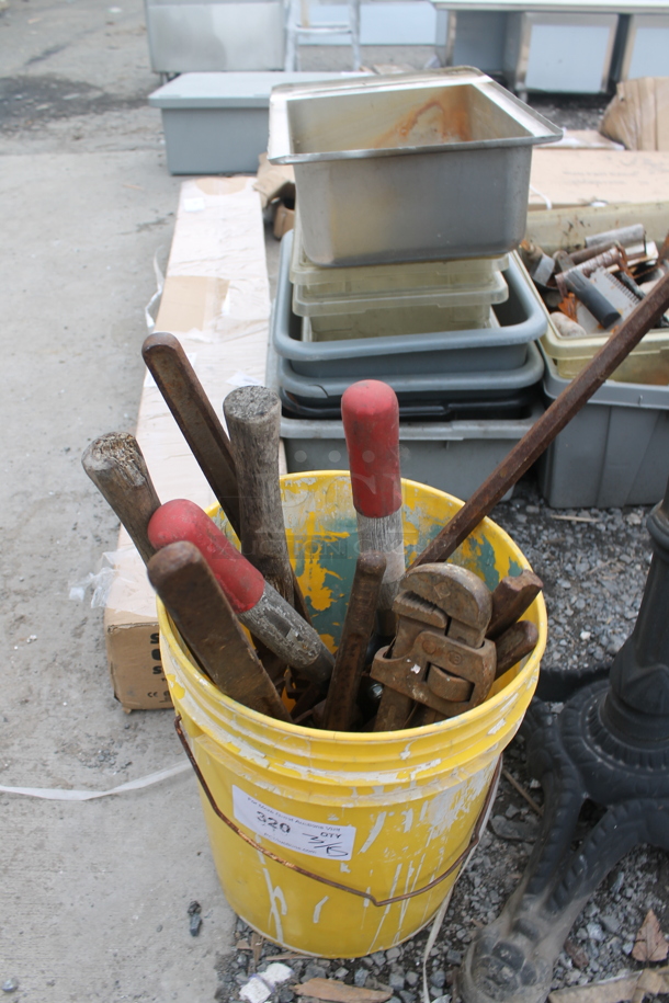 ALL ONE MONEY! Lot of Tools in Poly Bucket