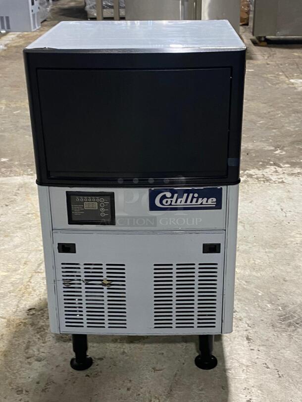 Brand New Scratch & Dent Coldline ICE120 20″ Air Cooled 120 lb. Capacity Cube Shape Ice Machine
