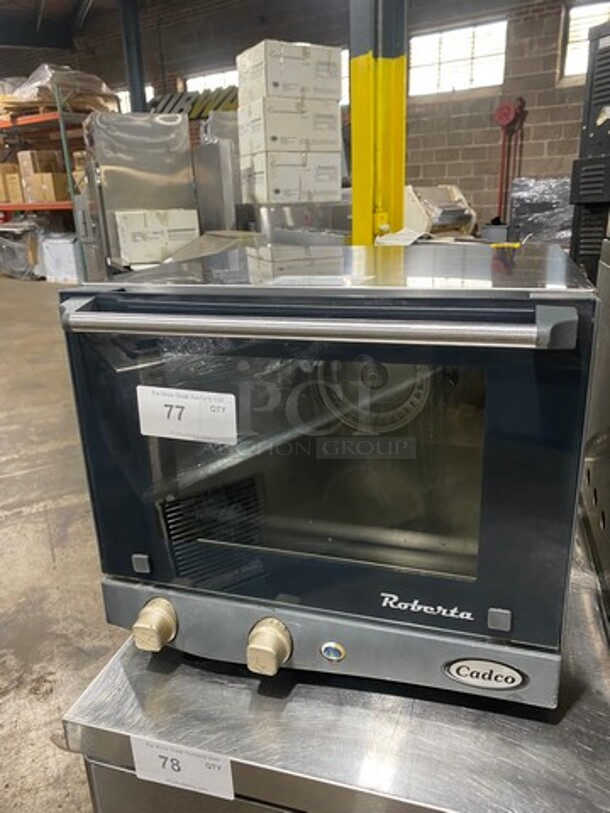 Cadco Unox Electric Powered Commercial Countertop Convection Oven! With View Through Door! Stainless Steel! Roberta Series Model: XAF003