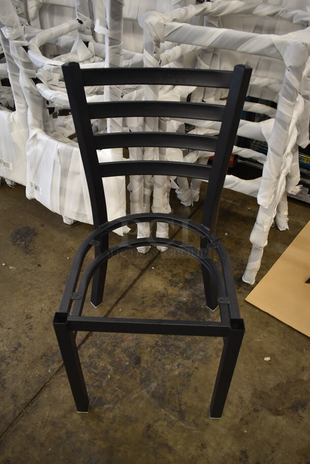 12 BRAND NEW SCRATCH AND DENT! Metal Dining Height Chair Frame w/ Ladder Back. 12 Times Your Bid!