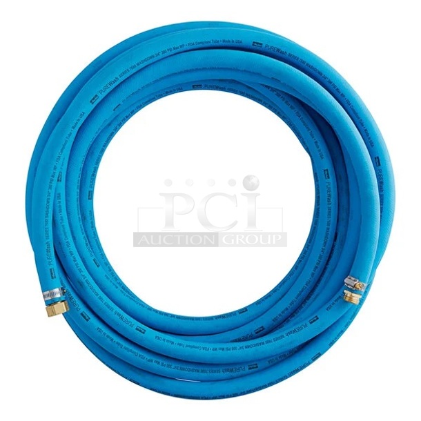 BRAND NEW SCRATCH AND DENT! Parker 82A12600C7680 PureWash 7680 50' x 3/4" Washdown Hose with 3/4" GHT Connections
