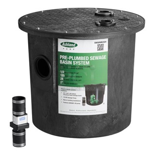 BRAND NEW! NO SCRATCH OR DENTS! Ashland Pump SW50WB2424 2" Sewage Basin Kit - 1/2 HP, 1Ph, 115V, 130GPM. Unit is factory wrapped but out of original box. 