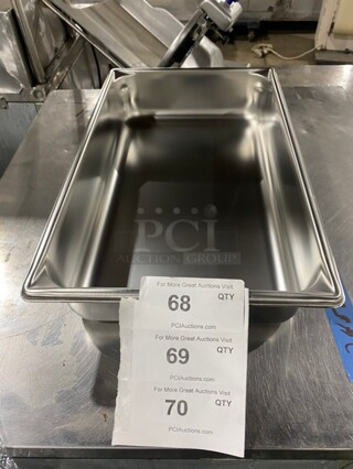 SWEET! Vollrath Commercial 4" Deep Full-Size Drop In Pan! All Stainless Steel! Model 30042!