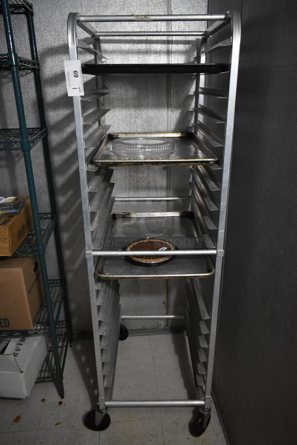 Metal Commercial Pan Transport Rack on Commercial Casters. (kitchen)