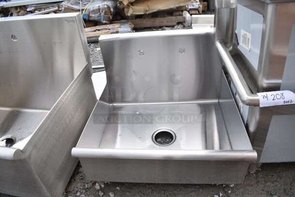 BRAND NEW SCRATCH AND DENT! Stainless Steel One Compartment Commercial Sink. No Legs. - Item #1127810