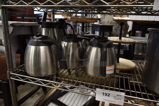 ALL ONE MONEY! Tier Lot of Various Items Including Stainless Steel Coffee Pots and Stock Pot