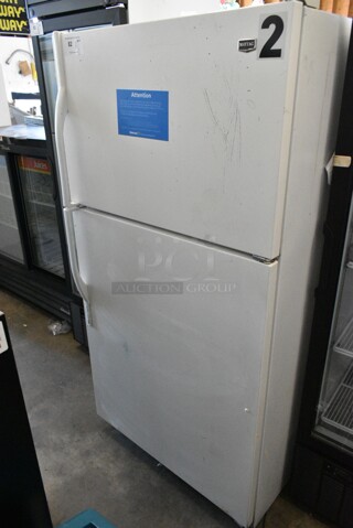 Maytag M1TXEGMYW01 Metal Cooler w/ Freezer. 115 Volts, 1 Phase. Tested and Powers On But Does Not Get Cold