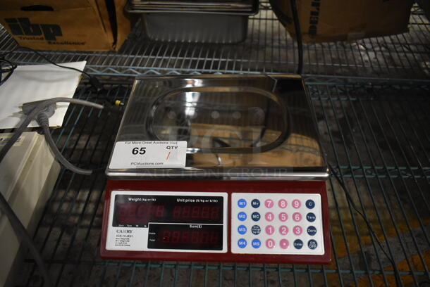 Camry ACS-15-JE21 Metal Countertop 33 Pound Capacity Food Portioning Scale. Tested and Working!