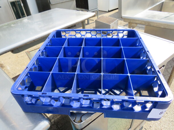 One 20 Hole Blue Dishwasher Rack.