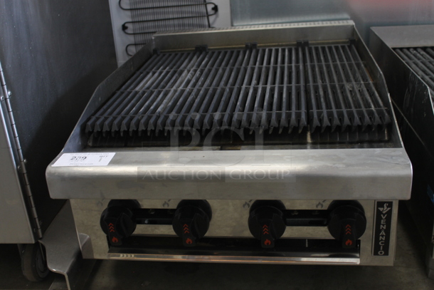 2023 Venancio R24CT-24C Stainless Steel Commercial Countertop Natural Gas Powered Charbroiler.