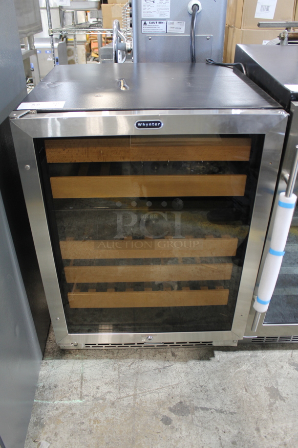 BRAND NEW SCRATCH AND DENT! Whynter BWR-462DZ Metal 46-Bottle Dual Temperature Zone Built Wine Chiller Merchandiser. 115 Volts, 1 Phase. Tested and Working!