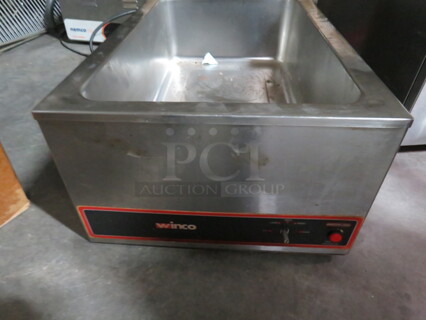 One Winco Food Warmer. 120 Volt. 