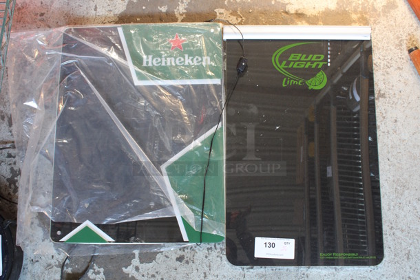 2 Boards; Heineken and Bud Light. 16x1x25.5, 18x1x24. 2 Times Your Bid!