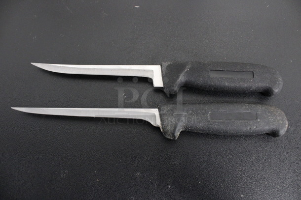 2 Sharpened Stainless Steel Fillet Knives. 11". 2 Times Your Bid!