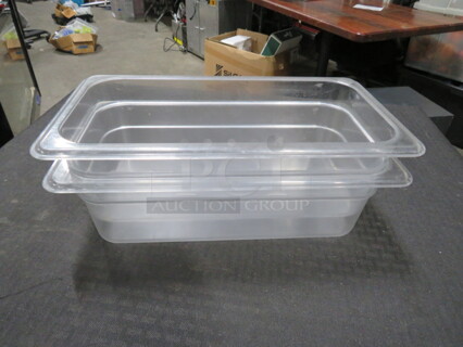 1/3 Size 4 Inch Deep Food Storage Container. 2XBID