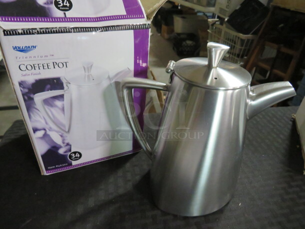 One NEW Vollrath  Stainless Steel Coffee Server. #46302 - Item #1118453