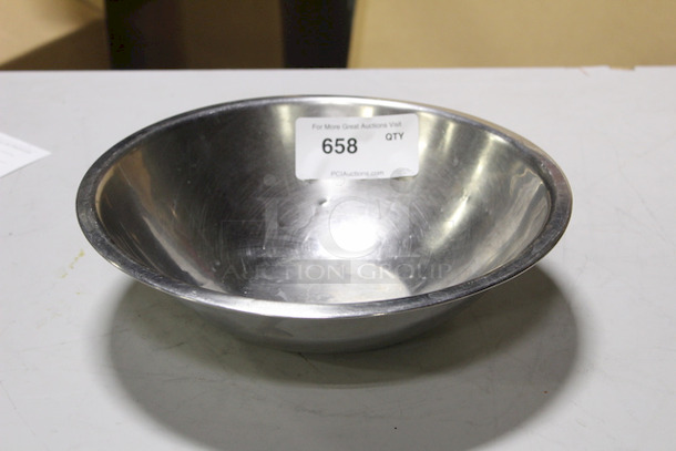 Stainless Steel Mixing Bowl, 13-1/2" x 3-3/4". 
