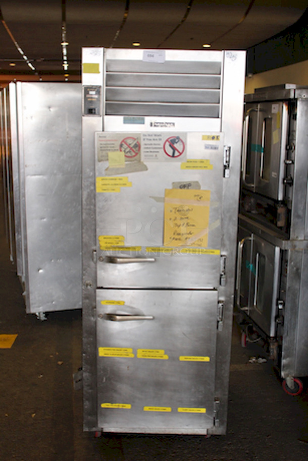 Traulsen RHT132WUT-162 30" One Section Reach In Refrigerator, (2) Right Hinge Solid Doors, 115v. On Commercial Casters 30x35x83. In Use Until Removed