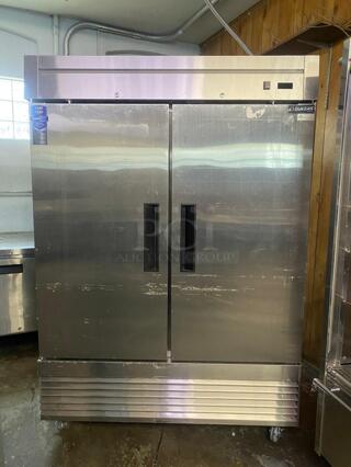 GREAT CONDITION Dukers D55F 2-Door Commercial Freezer in Stainless Steel
