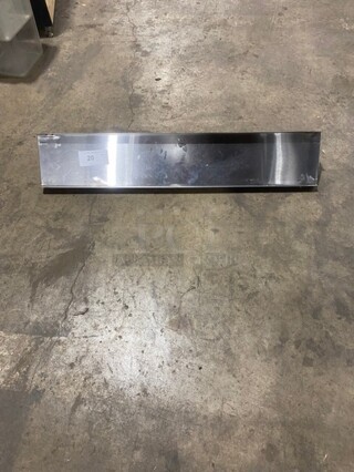 All Stainless Steel! Wall Mounted Commercial Shelf With Backsplash! 