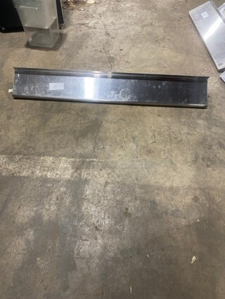 All Stainless Steel! Wall Mounted Commercial Shelf With Backsplash!