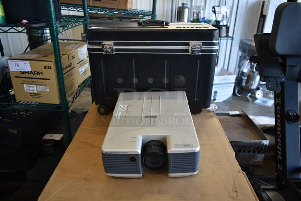 Sharp PG-D100U LCD Projector in Hard Case. 120 Volts, 1 Phase.
