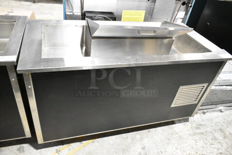 Vollrath 37065-00002-NNA Stainless Steel Commercial Refrigerated Buffet Station on Commercial Casters. 120 Volts, 1 Phase. 