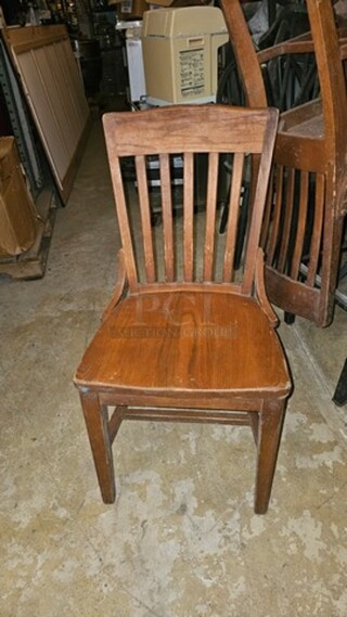 Lot of 5 Wood Chairs