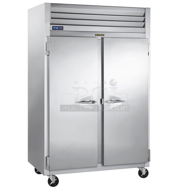 BRAND NEW SCRATCH & DENT! Traulsen 882G22010 52" G Series Solid Door Reach in Freezer with Left / Right Hinged Doors. Tested. Working. The front right door is damaged, doesn't close. 52-1/8x35x83-1/4