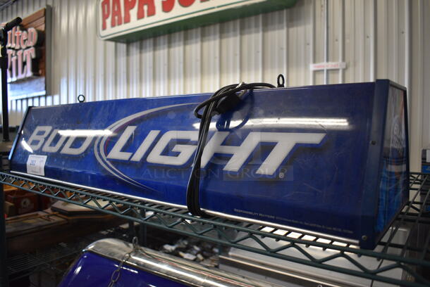 Bud Light Ceiling Mount Light Fixture. 38x11x9