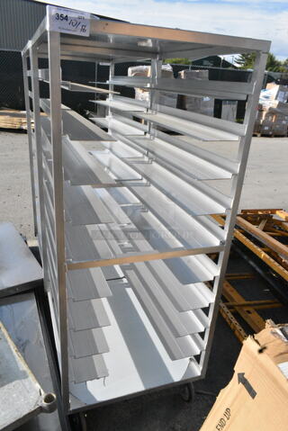 BRAND NEW! Dinex DXPDHOR20UP Metal Commercial Pan Transport Rack on Commercial Casters. 