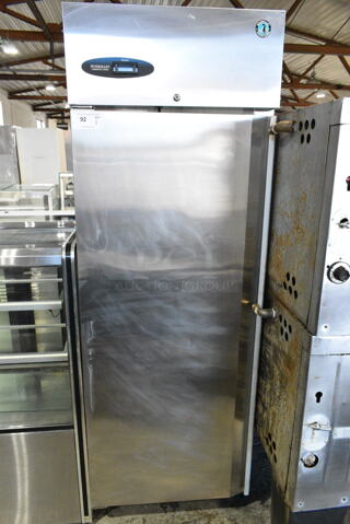 Hoshizaki CF1S-FSL Stainless Steel Commercial Single Door Reach In Freezer. 115 Volts, 1 Phase. Tested and Working!