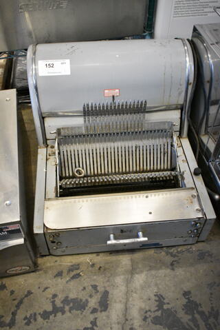 Berkel Metal Commercial Countertop Bread Loaf Slicer. 115 Volts, 1 Phase. 