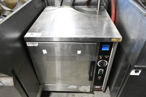 Market Forge TS-5E Turbo Steam Stainless Steel Commercial Countertop Single Deck Steam Cabinet. 