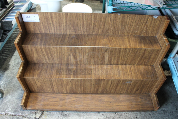 Wood Pattern 3 Tier Shelf.