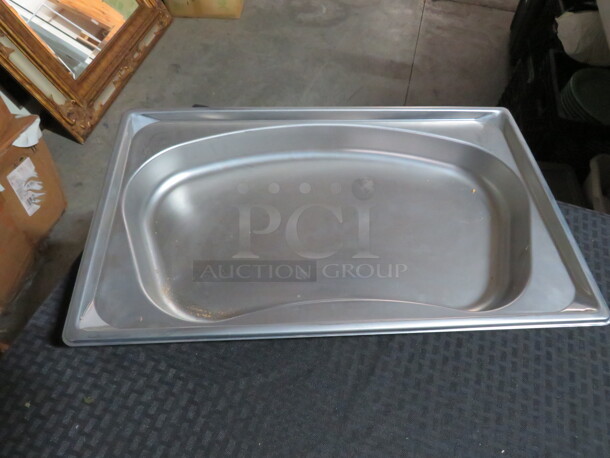 One NEW Vollrath Full Size 2.5 Inch Deep Super Shape Stainless Steel Kidney Shaped Food Pan. #3101120. $49.23 - Item #1118229