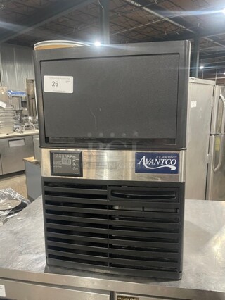 NICE! Avantco Commercial Countertop Ice Machine! 115V! Model: 194UCF120A SN: 194UCF120A-23090062!